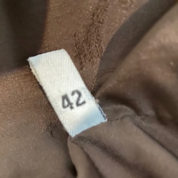 Jean Claude Jitrois Genuine Mink  Fur Coat Medium Length Dark Brown Size XL US/4 - Picture 14 of 16